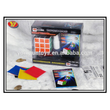 Alta qualidade promocionais promocionais mágica cubo plástico jogo de puzzle